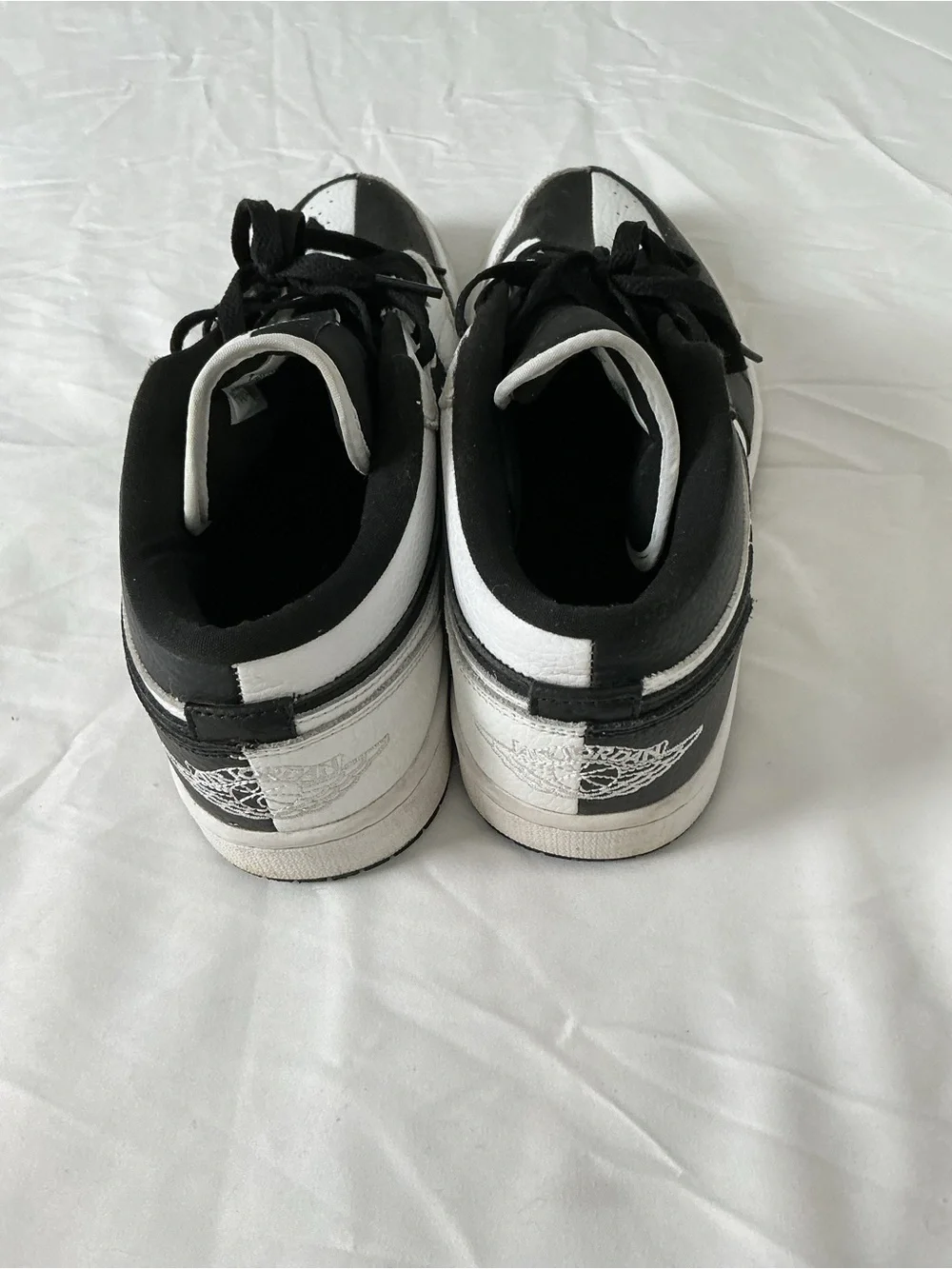 Nike Air Jordan 1 Low SE Homage Split Black White Sneakers Men's 10